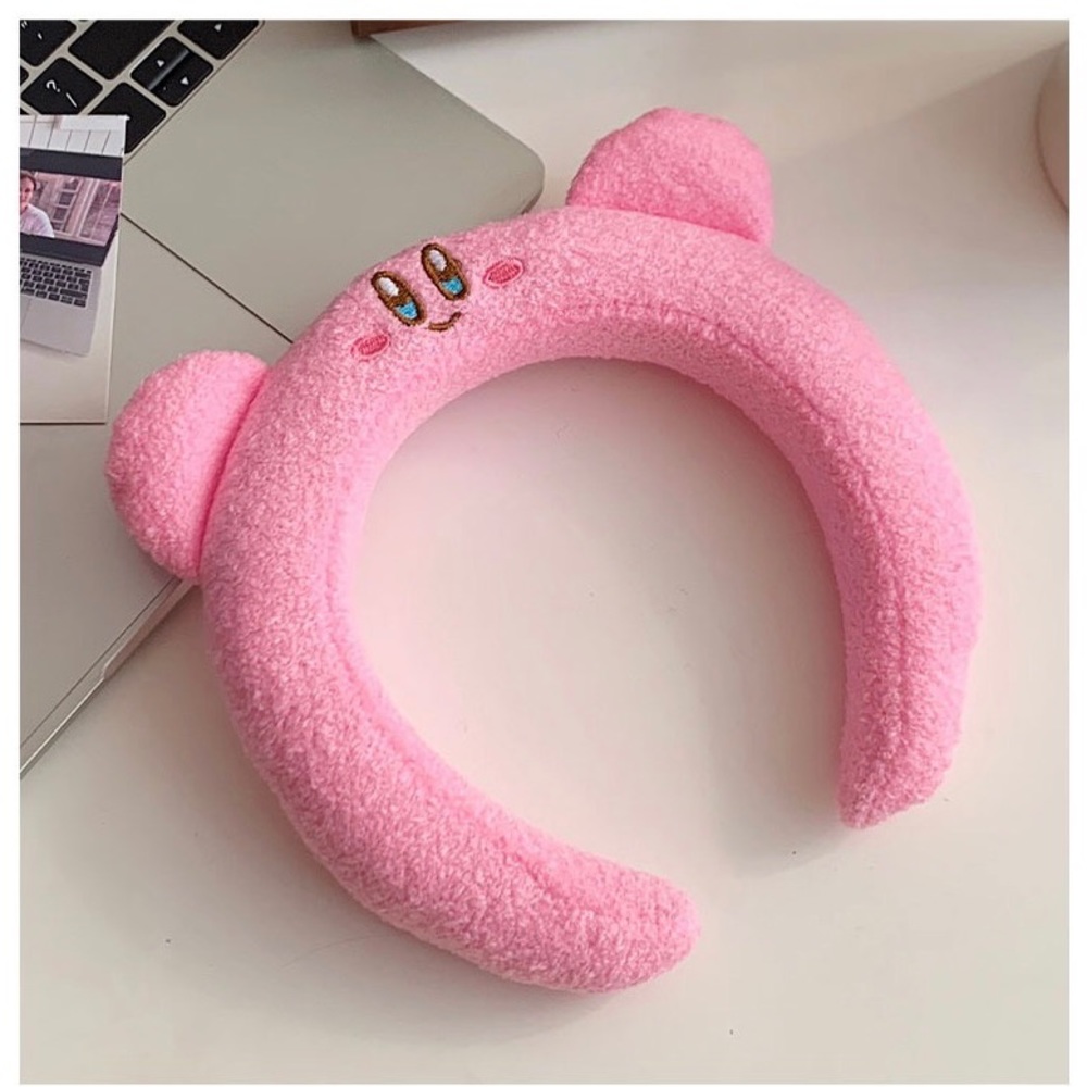 Pink Kirby headband hairband plushy kawaii